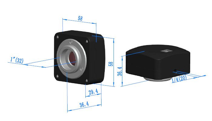 CMOS相机外形尺寸