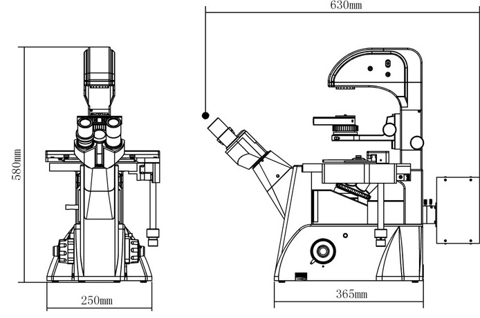 GFM-800倒置荧光显微镜